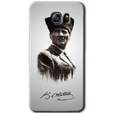 MRCİLETİSİM mrc198944 Mustafa Kemal Atatürk Kılıf HD Desen Baskılı Arka Kapak + Temperli Cam Samsung Galaxy Note 5 ile uyumlu