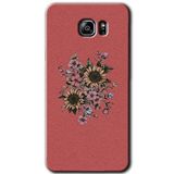 MRCİLETİSİM mrc198978 Retro Çiçek Kılıf HD Desen Baskılı Arka Kapak + Temperli Cam Samsung Galaxy Note 5 ile uyumlu