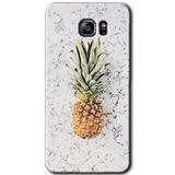 MRCİLETİSİM mrc199011 Ananas Kılıf HD Desen Baskılı Arka Kapak + Temperli Cam Samsung Galaxy Note 5 ile uyumlu