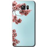 MRCİLETİSİM mrc199038 Japon Çiçeği Kılıf HD Desen Baskılı Arka Kapak + Temperli Cam Samsung Galaxy Note 5 ile uyumlu