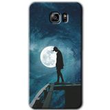 MRCİLETİSİM mrc199081 Dolunay Yalnızlık Kılıf HD Desen Baskılı Arka Kapak Samsung Galaxy Note 5 ile uyumlu