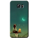 MRCİLETİSİM mrc199082 Kedili Kız Kılıf HD Desen Baskılı Arka Kapak Samsung Galaxy Note 5 ile uyumlu
