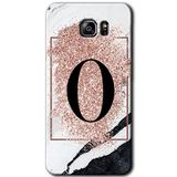 MRCİLETİSİM mrc199365 Pembe Mermer Desenli O Harfi Kılıf HD Desen Baskılı Arka Kapak Samsung Galaxy Note 5 ile uyumlu