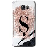 MRCİLETİSİM mrc199370 Pembe Mermer Desenli Ş Harfi Kılıf HD Desen Baskılı Arka Kapak Samsung Galaxy Note 5 ile uyumlu