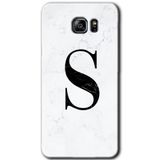MRCİLETİSİM mrc199400 Beyaz Mermer Desenli S Harfi Kılıf HD Desen Baskılı Arka Kapak Samsung Galaxy Note 5 ile uyumlu