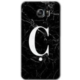 MRCİLETİSİM mrc199423 Siyah Mermer Desenli Ç Harfi Kılıf HD Desen Baskılı Arka Kapak Samsung Galaxy Note 5 ile uyumlu