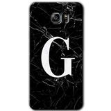 MRCİLETİSİM mrc199428 Siyah Mermer Desenli G Harfi Kılıf HD Desen Baskılı Arka Kapak Samsung Galaxy Note 5 ile uyumlu