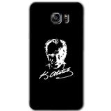 MRCİLETİSİM mrc199460 Atatürk Silüet İmza Kılıf HD Desen Baskılı Arka Kapak Samsung Galaxy Note 5 ile uyumlu
