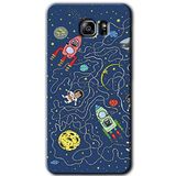 MRCİLETİSİM mrc199486 Kedi Galaksi Kılıf HD Desen Baskılı Arka Kapak Samsung Galaxy Note 5 ile uyumlu