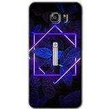 MRCİLETİSİM mrc199516 Dark Neon Yaprak İ Harfi Kılıf HD Desen Baskılı Arka Kapak Samsung Galaxy Note 5 ile uyumlu