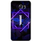MRCİLETİSİM mrc199517 Dark Neon Yaprak I Harfi Kılıf HD Desen Baskılı Arka Kapak Samsung Galaxy Note 5 ile uyumlu