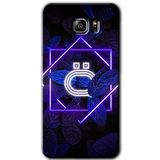 MRCİLETİSİM mrc199524 Dark Neon Yaprak Ö Harfi Kılıf HD Desen Baskılı Arka Kapak Samsung Galaxy Note 5 ile uyumlu