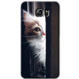 MRCİLETİSİM mrc199557 Kedi Bakışı Kılıf HD Desen Baskılı Arka Kapak Samsung Galaxy Note 5 ile uyumlu