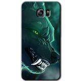 MRCİLETİSİM mrc199559 Yeşil Kurt Kılıf HD Desen Baskılı Arka Kapak Samsung Galaxy Note 5 ile uyumlu