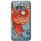 MRCİLETİSİM mrc20031 Mozaik Çiçek Kılıf Baskılı Kapak 5D Tam Kaplayan Cam Samsung Galaxy S10e ile uyumlu
