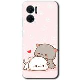 MRCİLETİSİM mrc200799 Kedi Aşkı Kılıf HD Desen Baskılı Arka Kapak Xiaomi Redmi 10 5G ile uyumlu