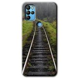 MRCİLETİSİM (mrc20093) Tren Yolu Kılıf HD Desen Baskılı Arka Kapak Omix X500 ile uyumlu