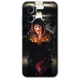 MRCİLETİSİM mrc201261 V for Fire Kılıf HD Desen Baskılı Arka Kapak Xiaomi Redmi Note 11E ile uyumlu