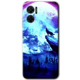 MRCİLETİSİM mrc201300 Mega Kurt Kılıf HD Desen Baskılı Arka Kapak Xiaomi Redmi Note 11E ile uyumlu