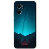 MRCİLETİSİM mrc201324 Night Fores Mount Kılıf HD Desen Baskılı Arka Kapak Xiaomi Redmi Note 11E ile uyumlu