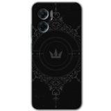 MRCİLETİSİM mrc201345 Siyah Mandala 1 Kılıf HD Desen Baskılı Arka Kapak Xiaomi Redmi Note 11E ile uyumlu