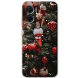 MRCİLETİSİM mrc201353 Happy New Year Kılıf HD Desen Baskılı Arka Kapak Xiaomi Redmi Note 11E ile uyumlu
