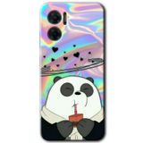 MRCİLETİSİM mrc201360 Milkshake Panda Kılıf HD Desen Baskılı Arka Kapak Xiaomi Redmi Note 11E ile uyumlu