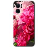 MRCİLETİSİM mrc201365 Kırmızı Beyaz Gül Kılıf HD Desen Baskılı Arka Kapak Xiaomi Redmi Note 11E ile uyumlu