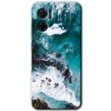 MRCİLETİSİM mrc201377 Deniz Kıyısı Kılıf HD Desen Baskılı Arka Kapak Xiaomi Redmi Note 11E ile uyumlu