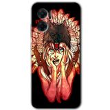 MRCİLETİSİM mrc201518 Kurt Kız Kılıf HD Desen Baskılı Arka Kapak Xiaomi Redmi Note 11E ile uyumlu