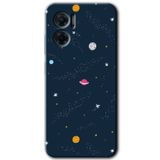 MRCİLETİSİM mrc201541 Çizim Gezegen Kılıf HD Desen Baskılı Arka Kapak Xiaomi Redmi Note 11E ile uyumlu