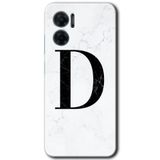 MRCİLETİSİM mrc201583 Beyaz Mermer Desenli D Harfi Kılıf HD Desen Baskılı Arka Kapak Xiaomi Redmi Note 11E ile uyumlu