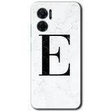 MRCİLETİSİM mrc201584 Beyaz Mermer Desenli E Harfi Kılıf HD Desen Baskılı Arka Kapak Xiaomi Redmi Note 11E ile uyumlu