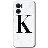 MRCİLETİSİM mrc201591 Beyaz Mermer Desenli K Harfi Kılıf HD Desen Baskılı Arka Kapak Xiaomi Redmi Note 11E ile uyumlu
