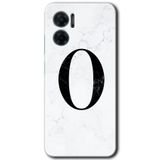 MRCİLETİSİM mrc201596 Beyaz Mermer Desenli O Harfi Kılıf HD Desen Baskılı Arka Kapak Xiaomi Redmi Note 11E ile uyumlu