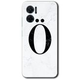 MRCİLETİSİM mrc201597 Beyaz Mermer Desenli Ö Harfi Kılıf HD Desen Baskılı Arka Kapak Xiaomi Redmi Note 11E ile uyumlu