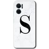 MRCİLETİSİM mrc201600 Beyaz Mermer Desenli S Harfi Kılıf HD Desen Baskılı Arka Kapak Xiaomi Redmi Note 11E ile uyumlu
