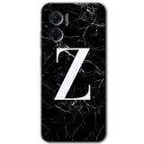 MRCİLETİSİM mrc201650 Siyah Mermer Desenli Z Harfi Kılıf HD Desen Baskılı Arka Kapak Xiaomi Redmi Note 11E ile uyumlu