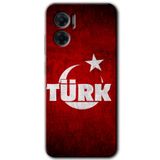 MRCİLETİSİM mrc201664 Ayyıldız Türk Kılıf HD Desen Baskılı Arka Kapak Xiaomi Redmi Note 11E ile uyumlu