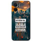 MRCİLETİSİM mrc201690 Manzara Seviyorum Kılıf HD Desen Baskılı Arka Kapak Xiaomi Redmi Note 11E ile uyumlu
