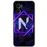 MRCİLETİSİM mrc201722 Dark Neon Yaprak N Harfi Kılıf HD Desen Baskılı Arka Kapak Xiaomi Redmi Note 11E ile uyumlu