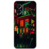 MRCİLETİSİM mrc201732 China Street Kılıf HD Desen Baskılı Arka Kapak Xiaomi Redmi Note 11E ile uyumlu