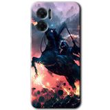 MRCİLETİSİM mrc201755 Bloodhorne Kılıf HD Desen Baskılı Arka Kapak Xiaomi Redmi Note 11E ile uyumlu