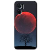 MRCİLETİSİM mrc201756 Kanlı Ay Kılıf HD Desen Baskılı Arka Kapak Xiaomi Redmi Note 11E ile uyumlu