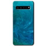 MRCİLETİSİM mrc202346 Mavi Aura Kılıf HD Desen Baskılı Arka Kapak Samsung Galaxy S10 Plus ile uyumlu