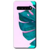 MRCİLETİSİM mrc202349 3D Yaprak Kılıf HD Desen Baskılı Arka Kapak Samsung Galaxy S10 Plus ile uyumlu