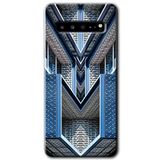 MRCİLETİSİM mrc202388 Retro Building Kılıf HD Desen Baskılı Arka Kapak Samsung Galaxy S10 Plus ile uyumlu
