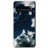 MRCİLETİSİM mrc202403 Gece Gökyüzü Kılıf HD Desen Baskılı Arka Kapak Samsung Galaxy S10 Plus ile uyumlu