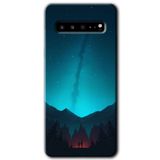 MRCİLETİSİM mrc202424 Night Fores Mount Kılıf HD Desen Baskılı Arka Kapak Samsung Galaxy S10 Plus ile uyumlu