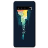 MRCİLETİSİM mrc202433 City Bird Sky Kılıf HD Desen Baskılı Arka Kapak Samsung Galaxy S10 Plus ile uyumlu